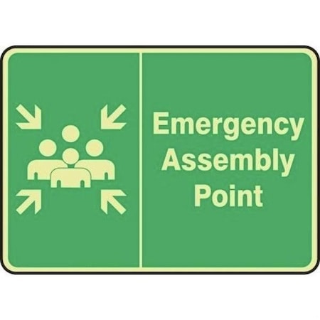 Accuform GLOWINTHEDAR K SAFETY SIGN EMERGENCY MFEX940GF